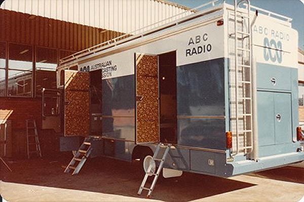 ABC Radio Outside Broadcast Van  Rear of AWA R Building Roseville 